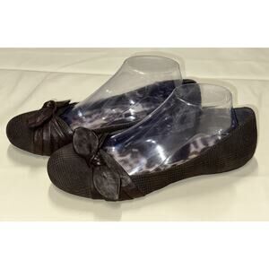 Born Womens Molly Ballet Flats Shoes Brown Bow Plaid Slip On Round Toe 9